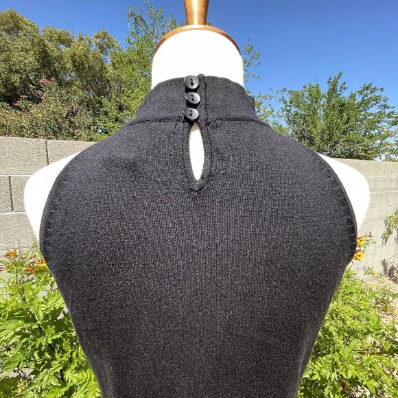 Nicole Studio Beaded Black Tank Top Sz 8 Medium Tank Top Beaded Going Out Top M - Picture 7 of 15